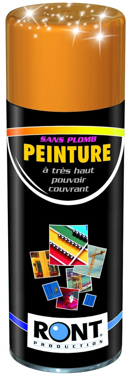 PEINTURE RAL 2000 Jaune Orange - Finition Brillante - Aérosol 520 ML