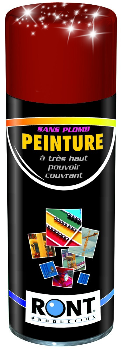 PEINTURE RAL 3013 Rouge Tomate - Finition Brillante - Aérosol 520 ML - Ront