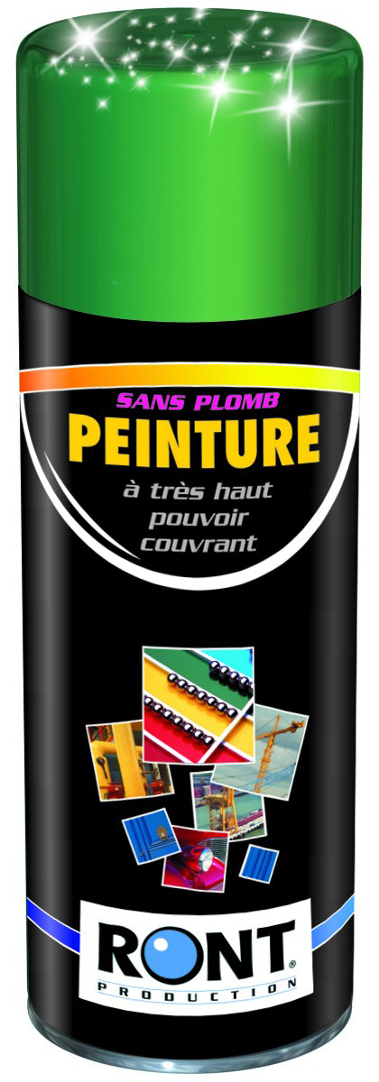 PEINTURE RAL 6001 Vert Emeraude - Finition Brillante - Aérosol 520 ML