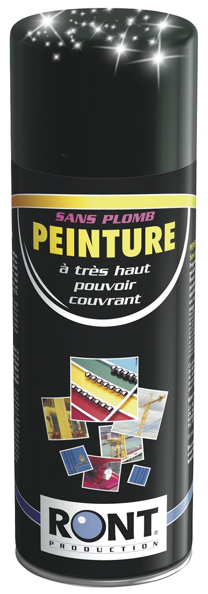 BOMBE DE PEINTURE RAL 6009 Vert sapin - Finition Brillante - Aérosol 520 mL brut - Ront