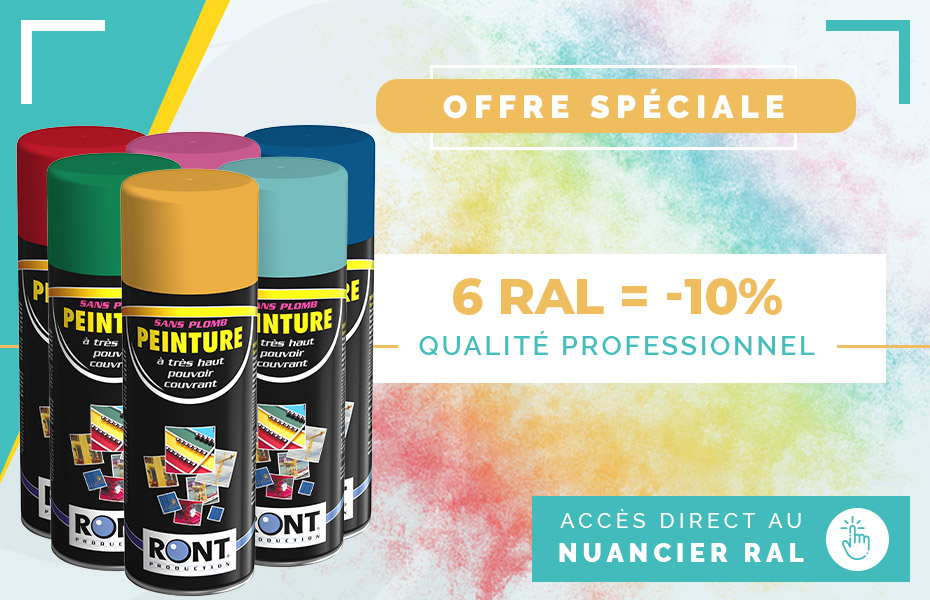 SprayBoutic - Peintures RAL - Qualité PRO - Séchage rapide