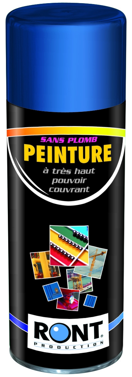 PEINTURE RAL 5010 Bleu Gentiane - Finition Brillante - Aérosol 520 ML - Ront