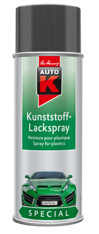 PEINTURE PLASTIQUE GRIS FONCE PARE-CHOCS - Aérosol 400 ML - AUTO-K : 233102