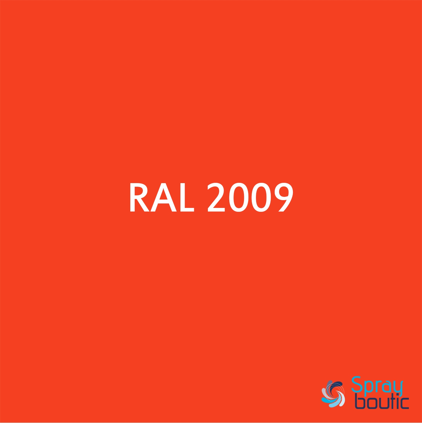 BOMBE DE PEINTURE RAL 2009 Orange Signalisation - Aérosol 520 mL brut - Ront