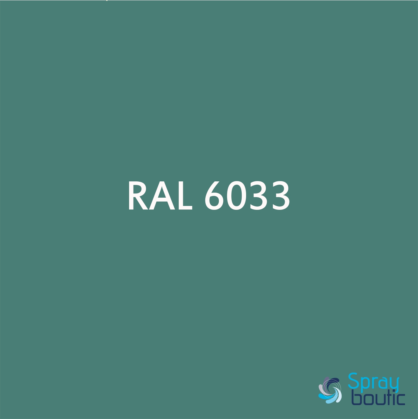 BOMBE DE PEINTURE RAL 6033 Turquoise Menthe - Aérosol 520 mL brut - Ront