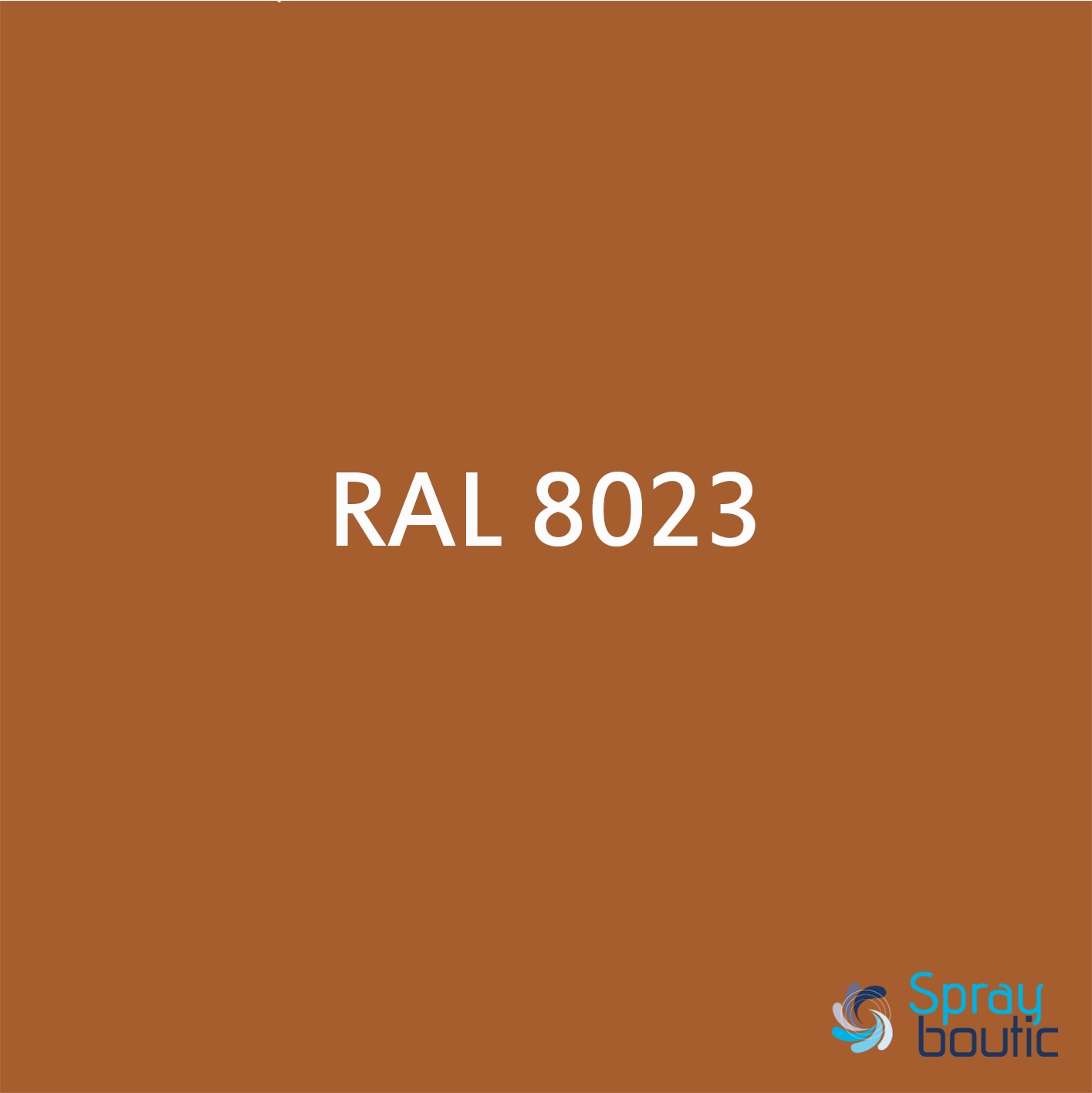 BOMBE DE PEINTURE RAL 8023 Brun-Orange - Aérosol 520 mL brut - Ront