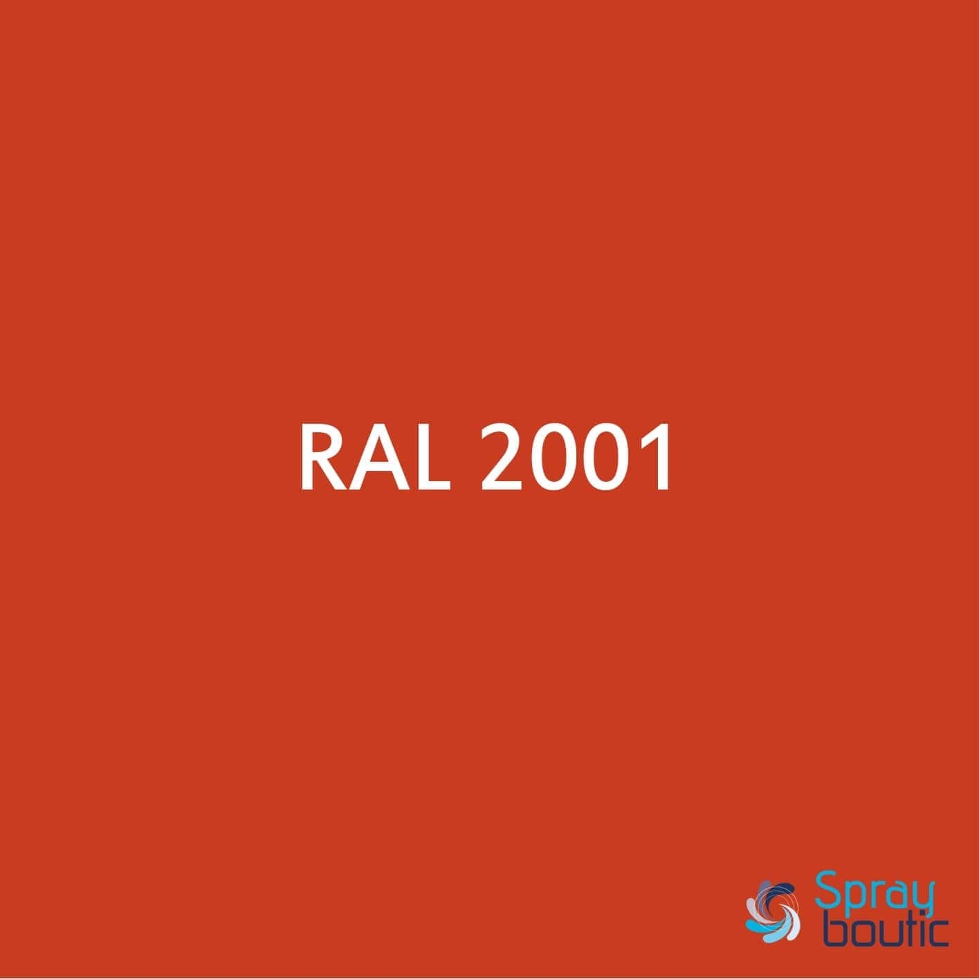 BOMBE DE PEINTURE RAL 2001 Orange rouge - Aérosol 520 mL brut - Ront