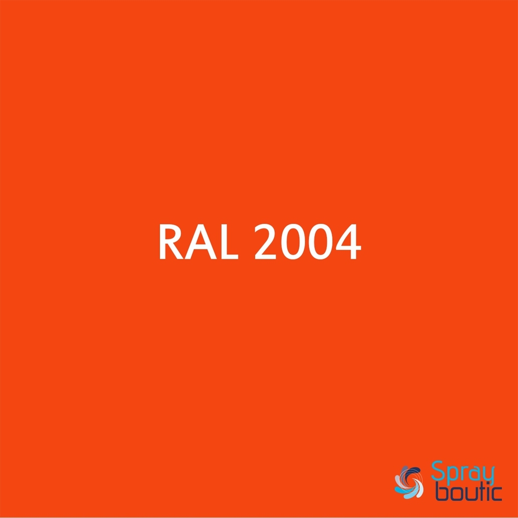 BOMBE DE PEINTURE RAL 2004 Orange pur - Aérosol 520 mL brut - Ront
