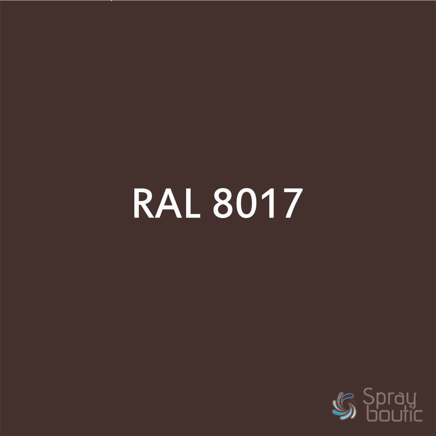 Bombe de Peinture RAL 8017 - Brun chocolat - Aerosol 520mL brut - Ront
