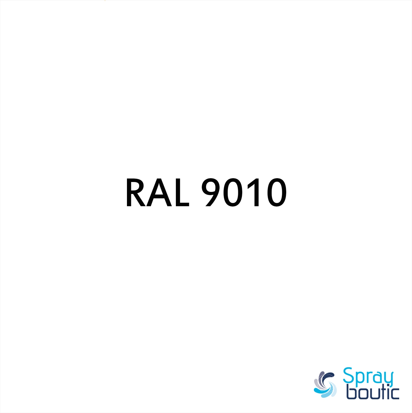 RAL 9010 BLANC Mat (HIT COLOR) (Bombe peinture 400 ml) - bombe