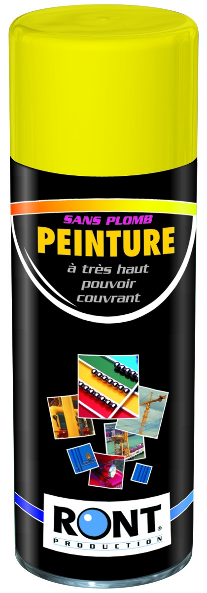 BOMBE DE PEINTURE RAL 1002 Jaune sable - Aérosol 520 mL brut - Ront