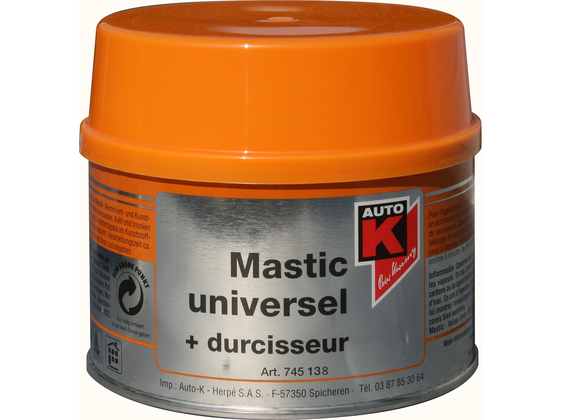 MASTIC UNIVERSEL + DURCISSEUR 1000GR - AUTO-K 745138