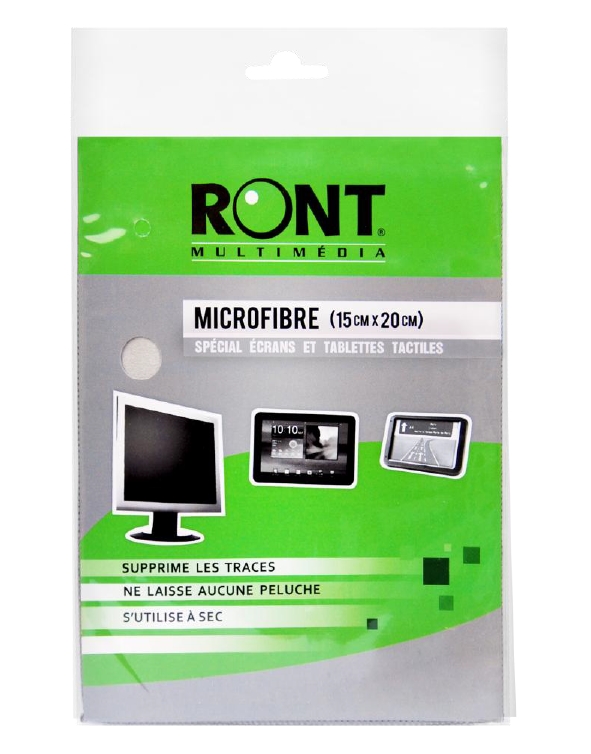 MICROFIBRE spécial Ecrans et Tablettes Tactiles 15 x 20 cm - RONT : 2020