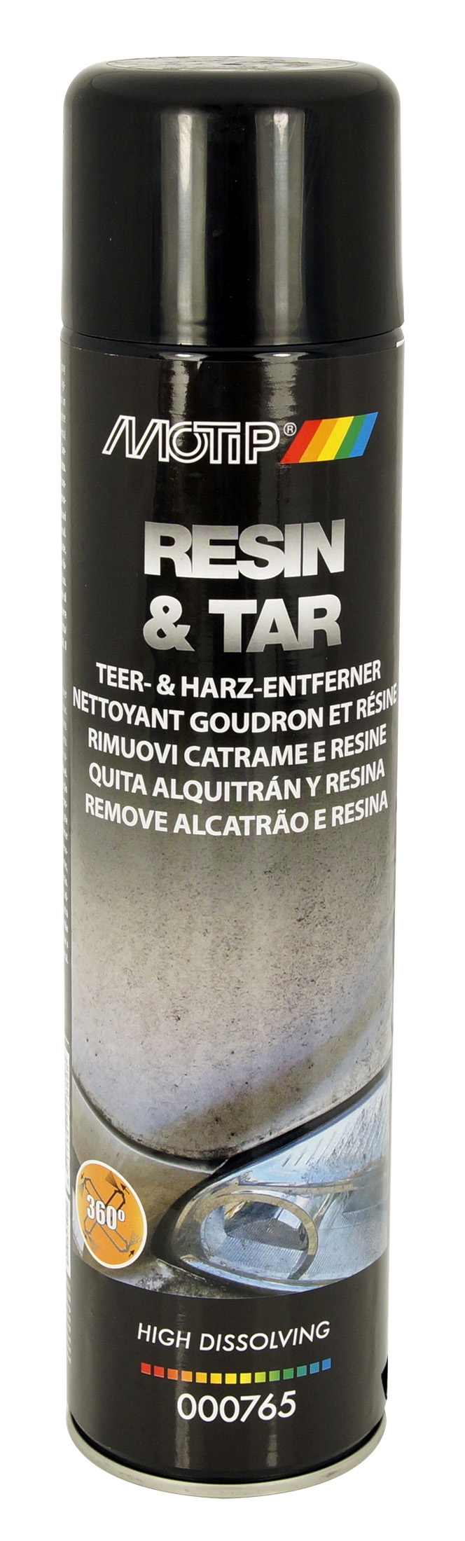 NETTOYANT Goudron / Résine - Carrosseries 600ml- MOTIP 765
