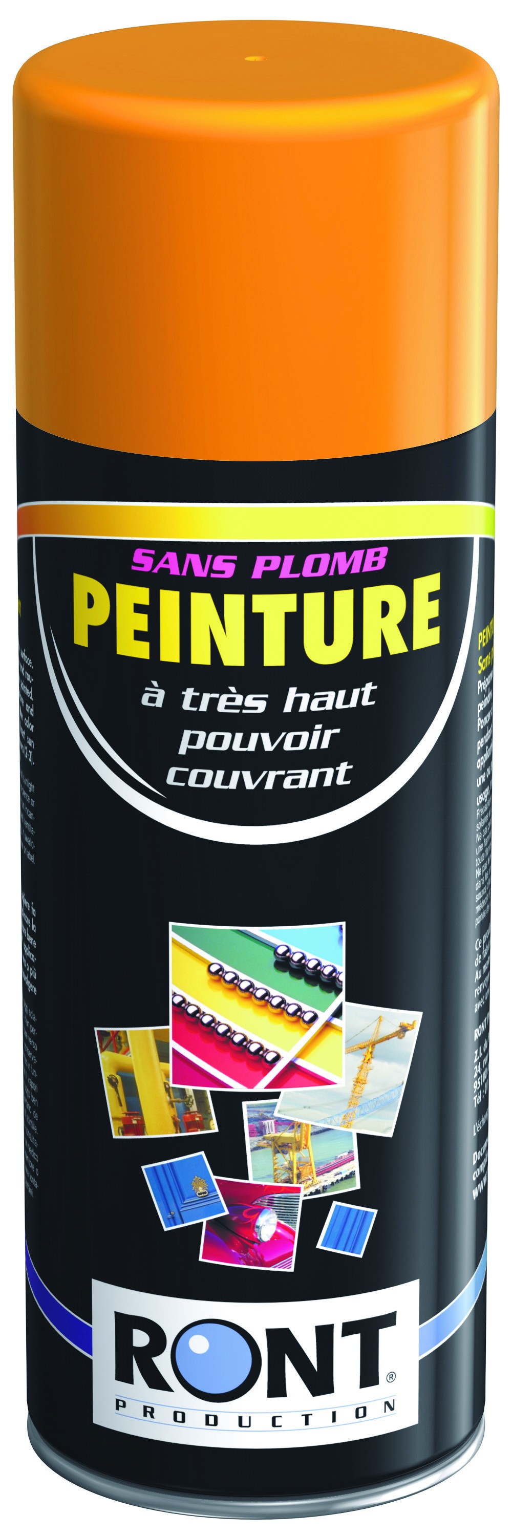 PEINTURE AFNOR 340 Jaune orange - Aérosol 520 mL brut