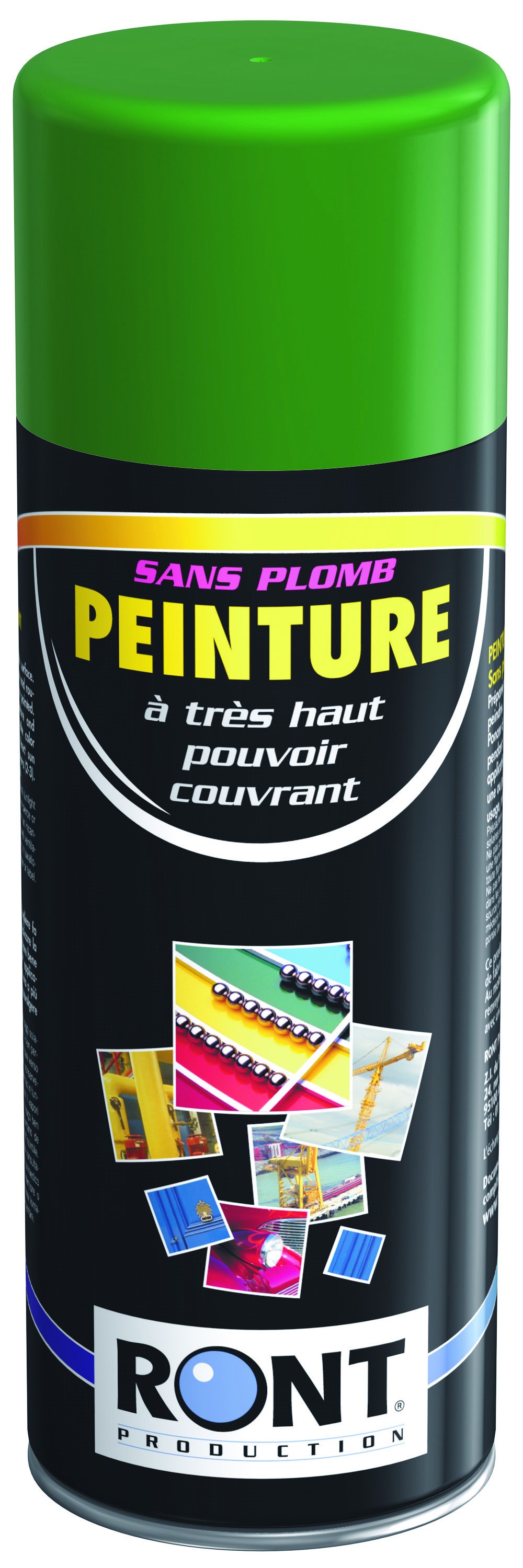 PEINTURE AFNOR 466 Vert - Aérosol 520 mL brut