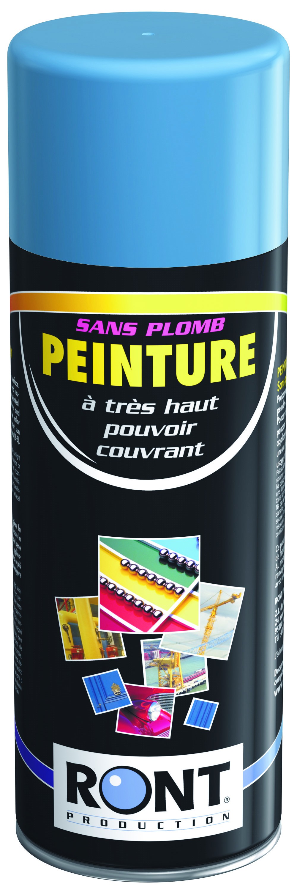 PEINTURE AFNOR 571 Bleu clair - Aérosol 520 mL brut