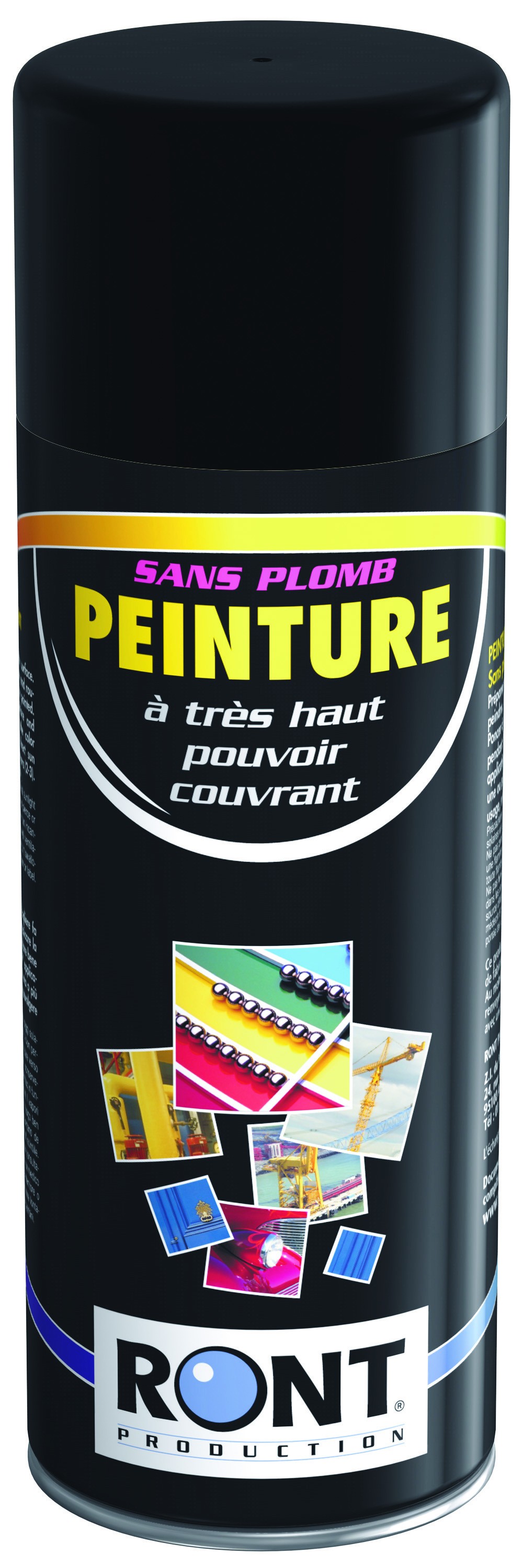 PEINTURE AFNOR 603 Noir - Aérosol 520 mL brut