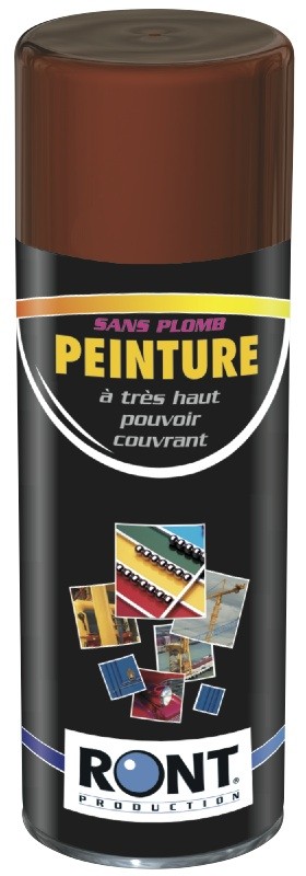 PEINTURE ANTI ROUILLE APPRÊT Brun rouge - Aérosol 520 mL brut