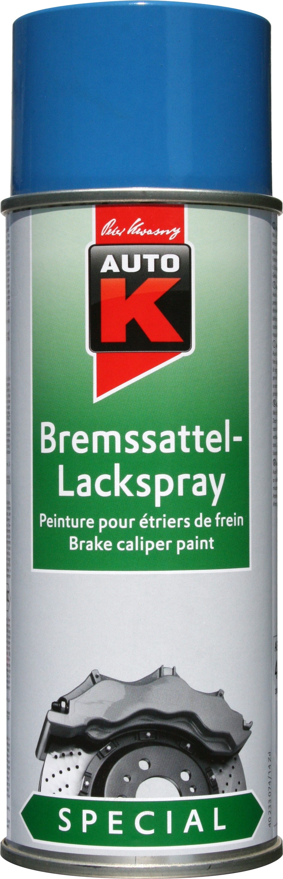 PEINTURE BLEU POUR ETRIER FREIN - Aérosol 400 ML - AUTO-K : 233076