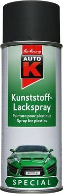 PEINTURE PLASTIQUE NOIR PARE-CHOCS - Aérosol 400 ML - AUTO-K : 233097