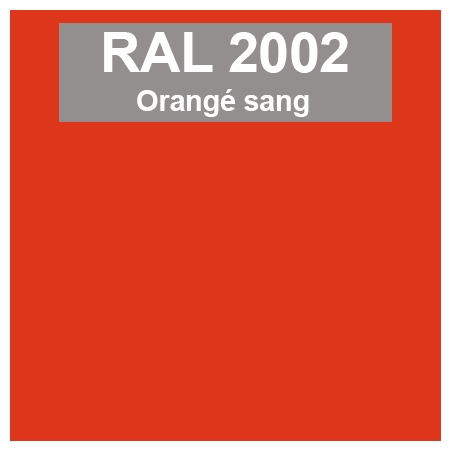 PEINTURE RAL 2002 Orange Sang - Finition Brillante - Aérosol 520 ML- Ront