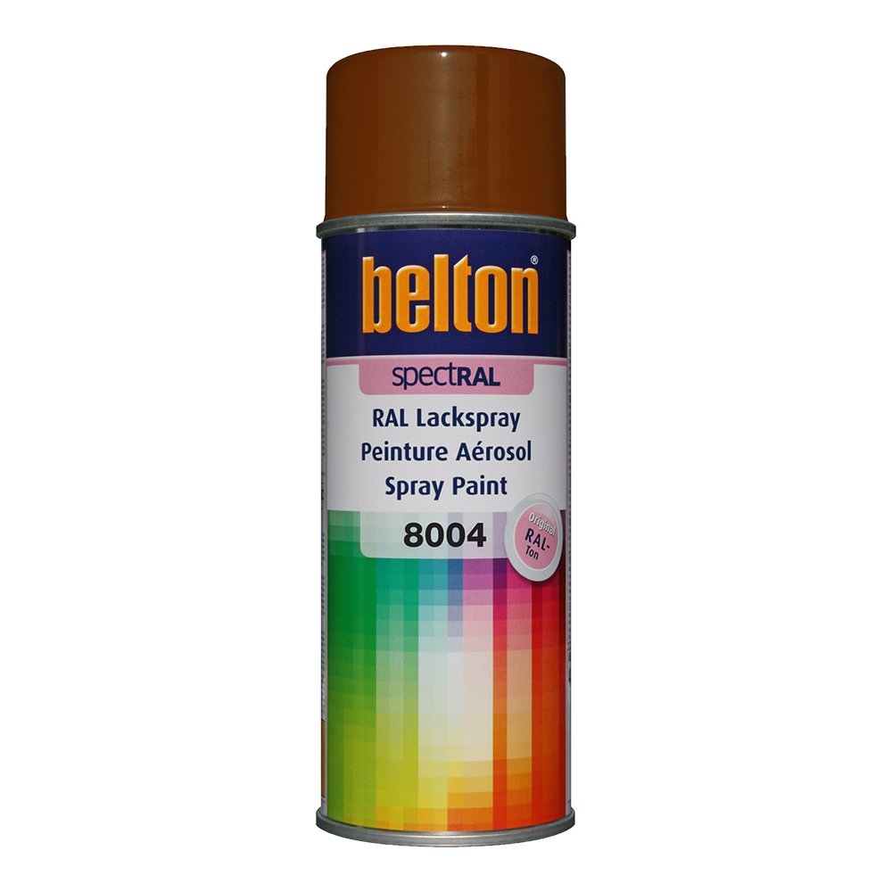 PEINTURE RAL 8004 Brun Cuivre - Aérosol 400 ML - Belton : 324168