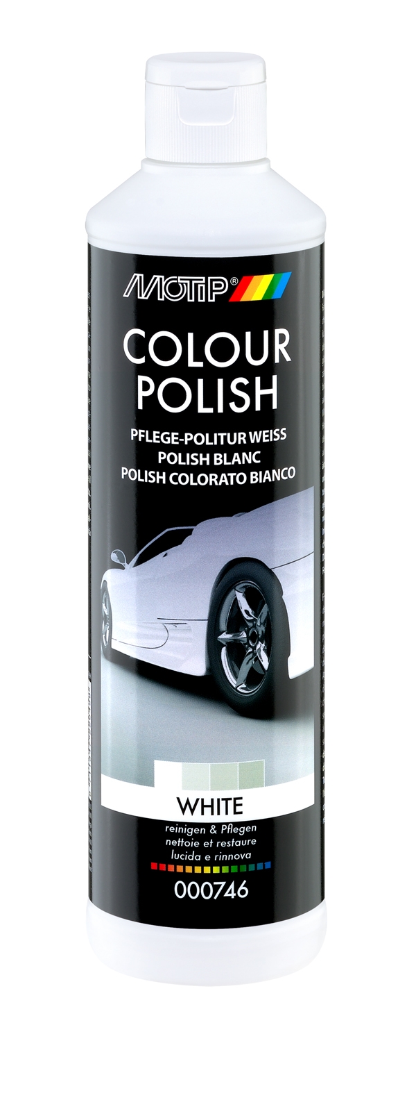 POLISH Carrosserie Couleur BLANC - 500ml - MOTIP 746