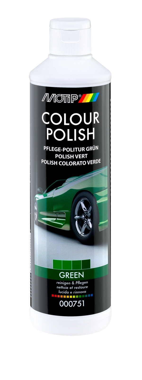 POLISH Carrosserie Couleur VERT - 500 ml - MOTIP 751