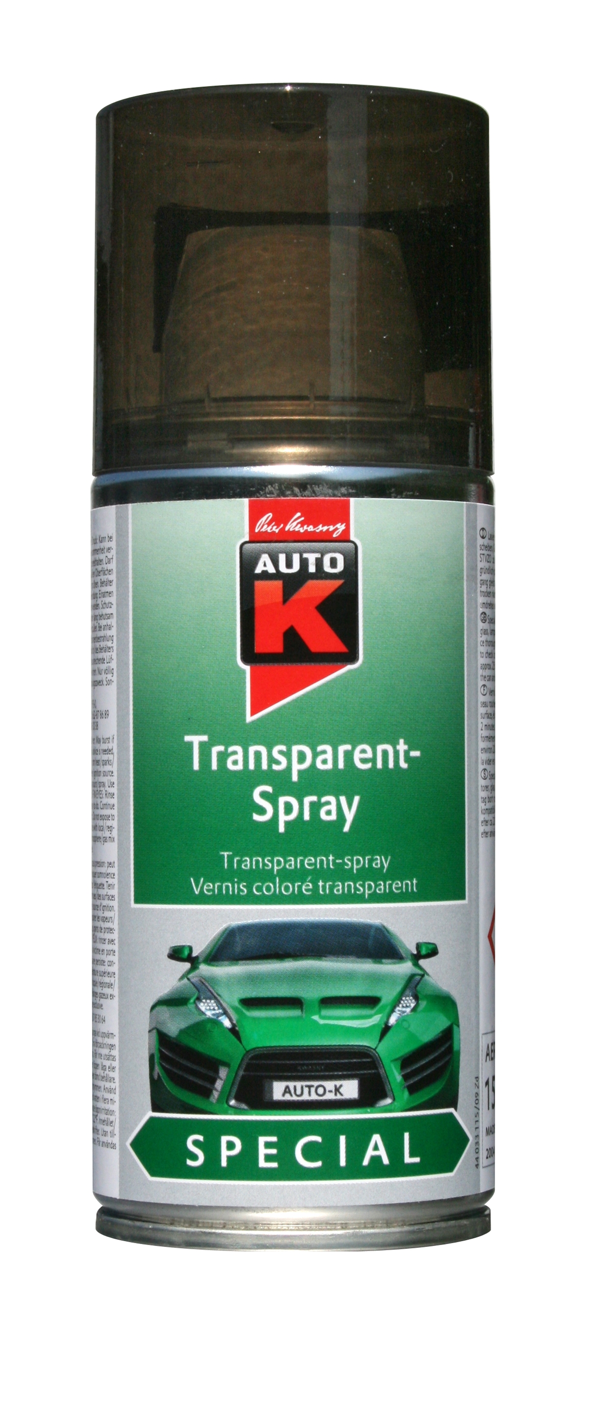 VERNIS NOIR Transparent en Spray- AUTO K : 33117