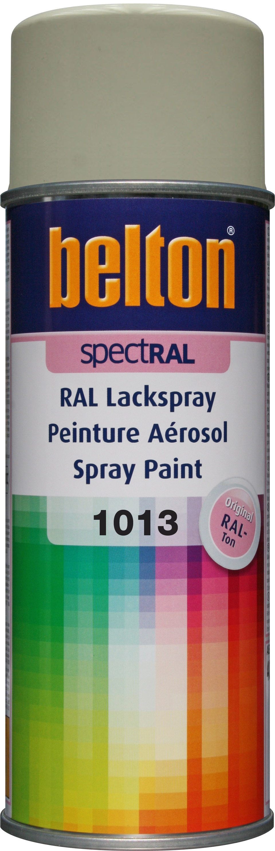 BOMBE DE PEINTURE RAL 1013 Blanc Perle - Aérosol 400 ML - Belton : 324011