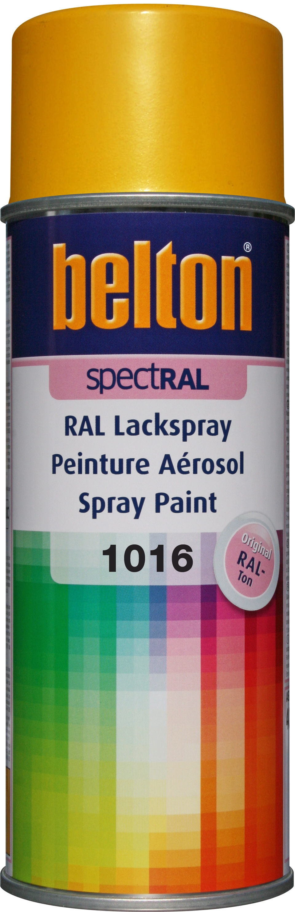 PEINTURE RAL 1016 Jaune Soufre - Aérosol 400 ML - Belton : 324200