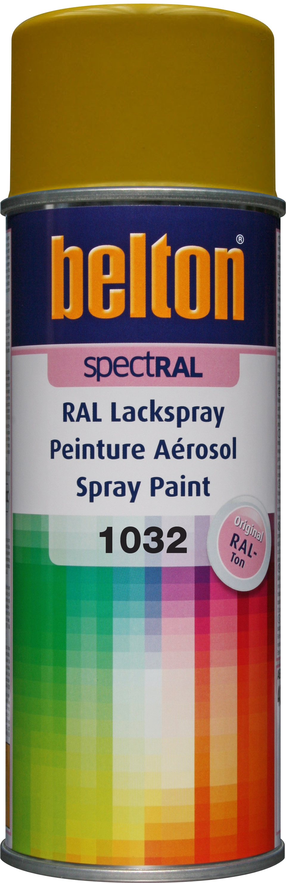 PEINTURE RAL 1032 Jaune Genêt - Aérosol 400 ML - Belton : 324025