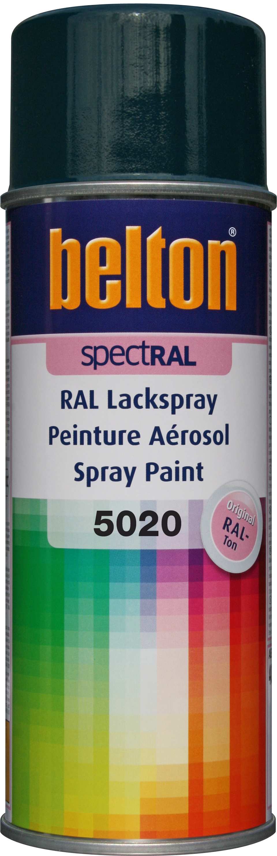 PEINTURE RAL 5020 Bleu Océan - Aérosol 400 ML - Belton : 324090