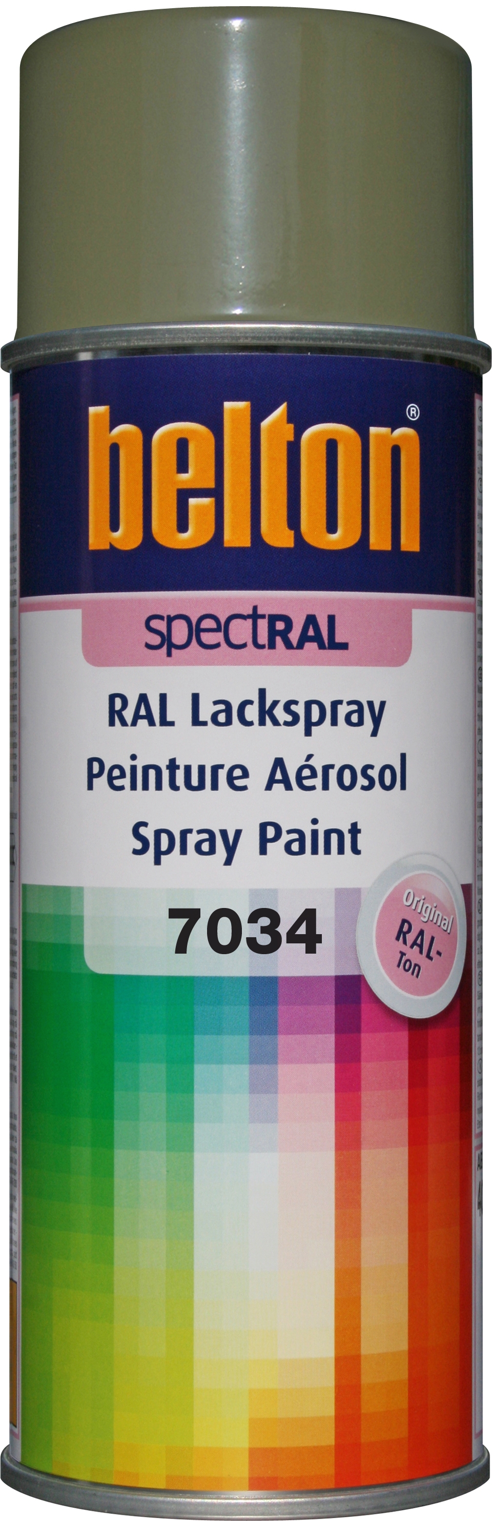 PEINTURE RAL 7034 Gris-jaune - Aérosol 400 ML - Belton : 324151