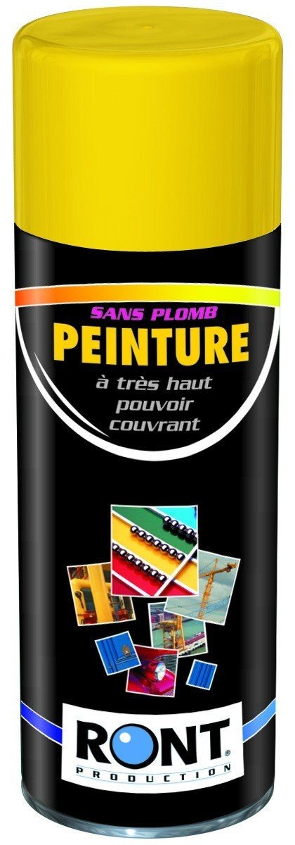 BOMBE DE PEINTURE RAL 1004 Jaune d'or - Aérosol 520 mL brut - Ront