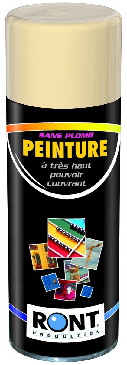 BOMBE DE PEINTURE RAL 1015 Beige / Ivoire clair - Aérosol 520 mL brut - Ront