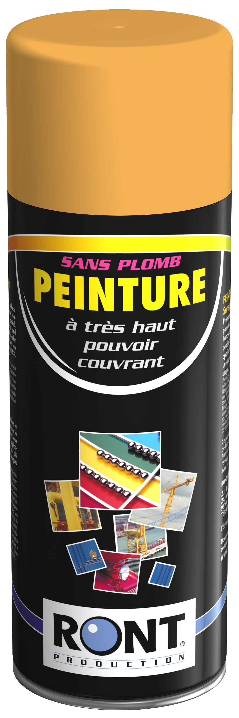 PEINTURE RAL 1017 Jaune Safran - Aérosol 520 mL brut - Ront