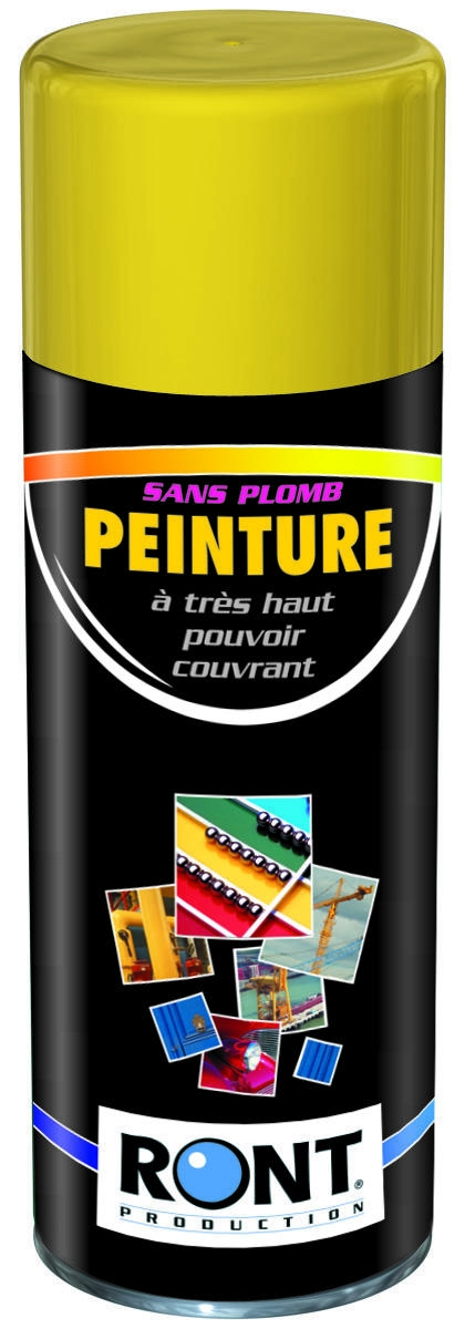 BOMBE DE PEINTURE RAL 1021 Jaune cadmium - Aérosol 520 mL brut - Ront