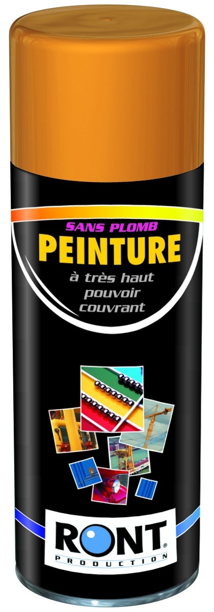 BOMBE DE PEINTURE RAL 2000 Jaune orange - Aérosol 520 mL brut- Ront