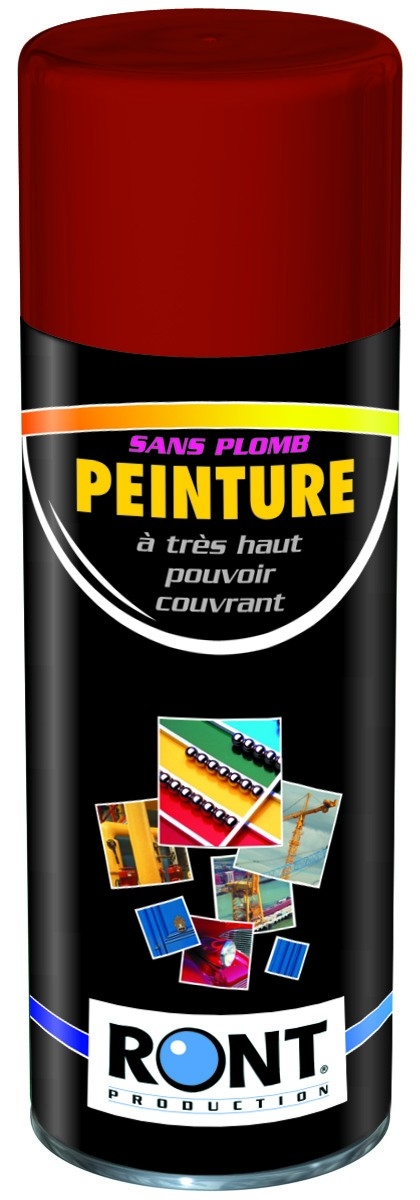 BOMBE DE PEINTURE RAL 3013 Rouge tomate - Aérosol 520  mL brut - Ront