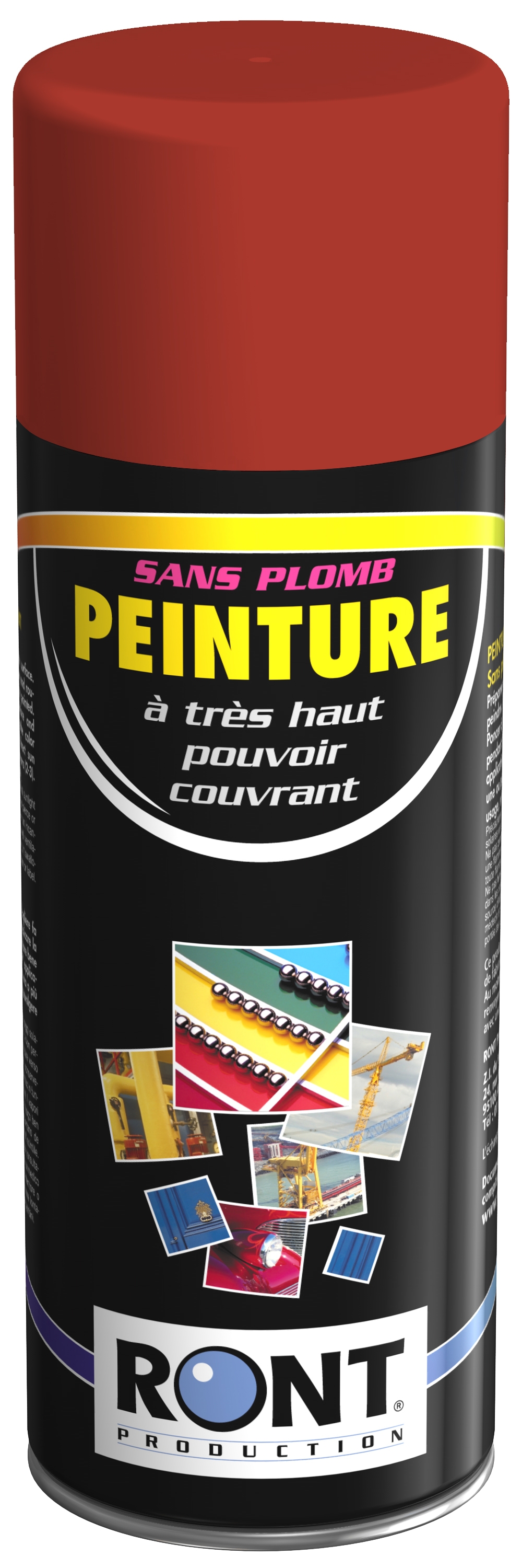 Bombe de peinture Rouge brun RAL3011 - Ferry