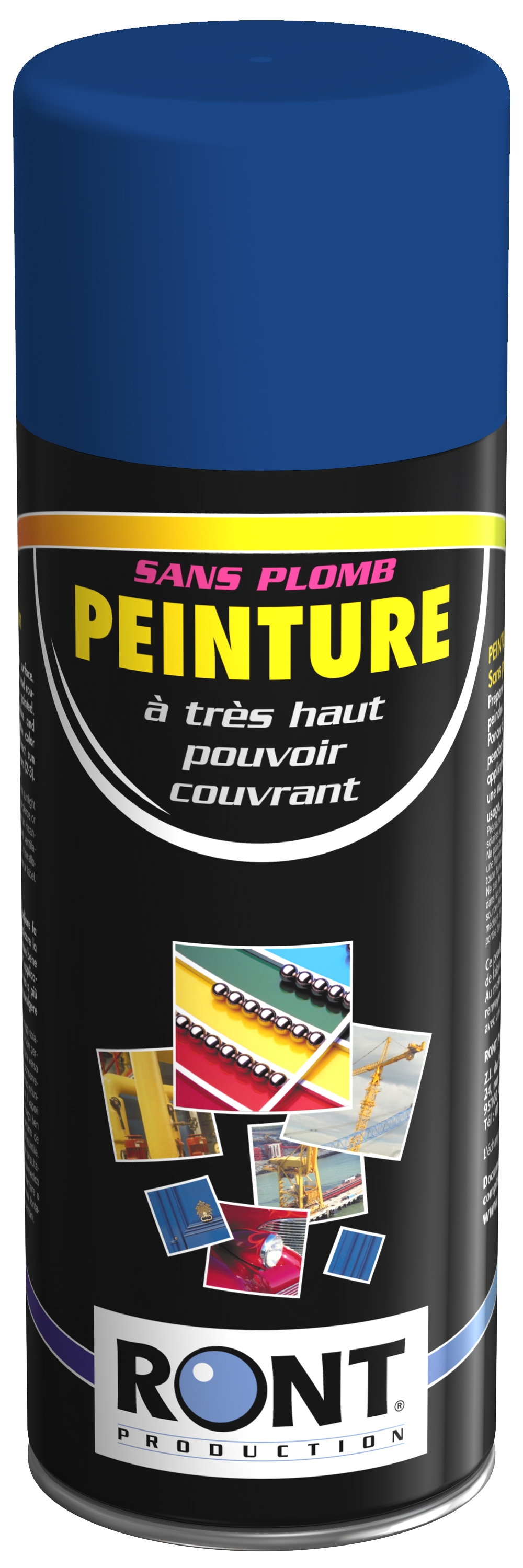 Bombe de peinture Bleu De Sécurité RAL 5005 - Brillant, Satin ou Mat