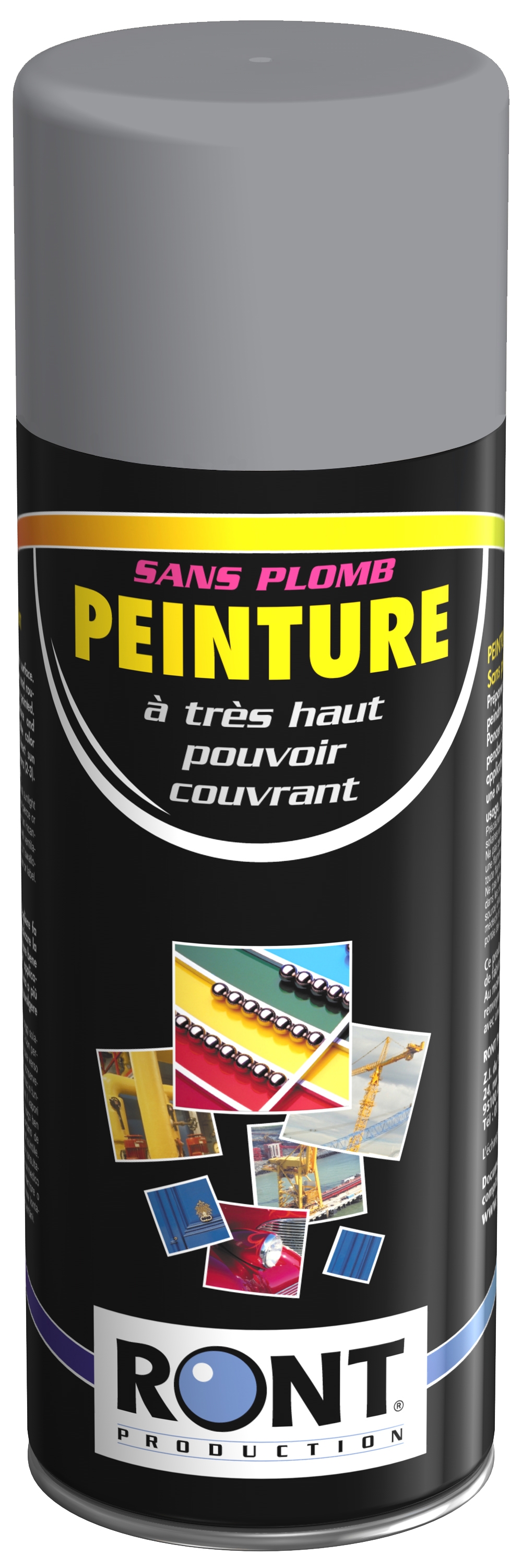 PEINTURE RAL 7004 Gris Signal  - Aérosol 520 mL brut - Ront