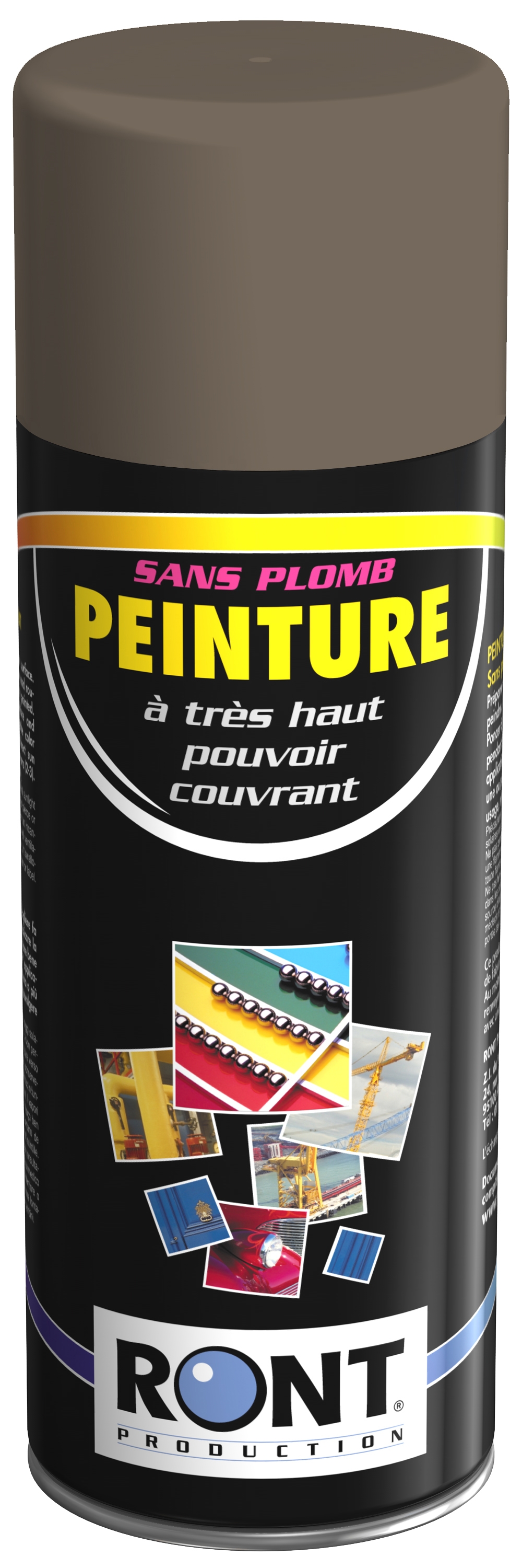 BOMBE DE PEINTURE RAL 7006 Gris Beige - Aérosol 520 mL brut - Ront