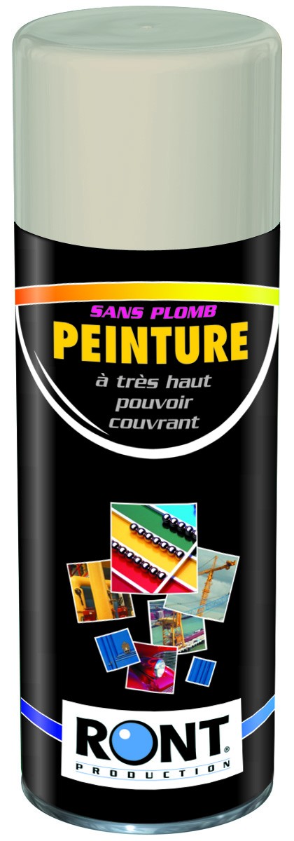 BOMBE DE PEINTURE RAL 7032 Gris silex - Aérosol 520 mL brut - Ront