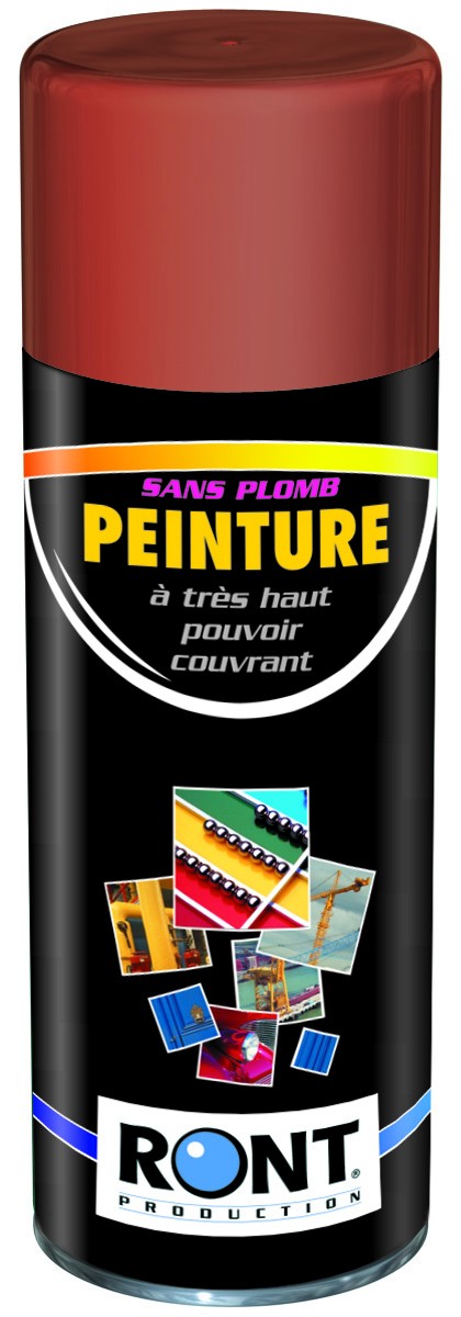 BOMBE DE PEINTURE RAL 8004 Brun cuivre - Aérosol 520mL brut - Ront