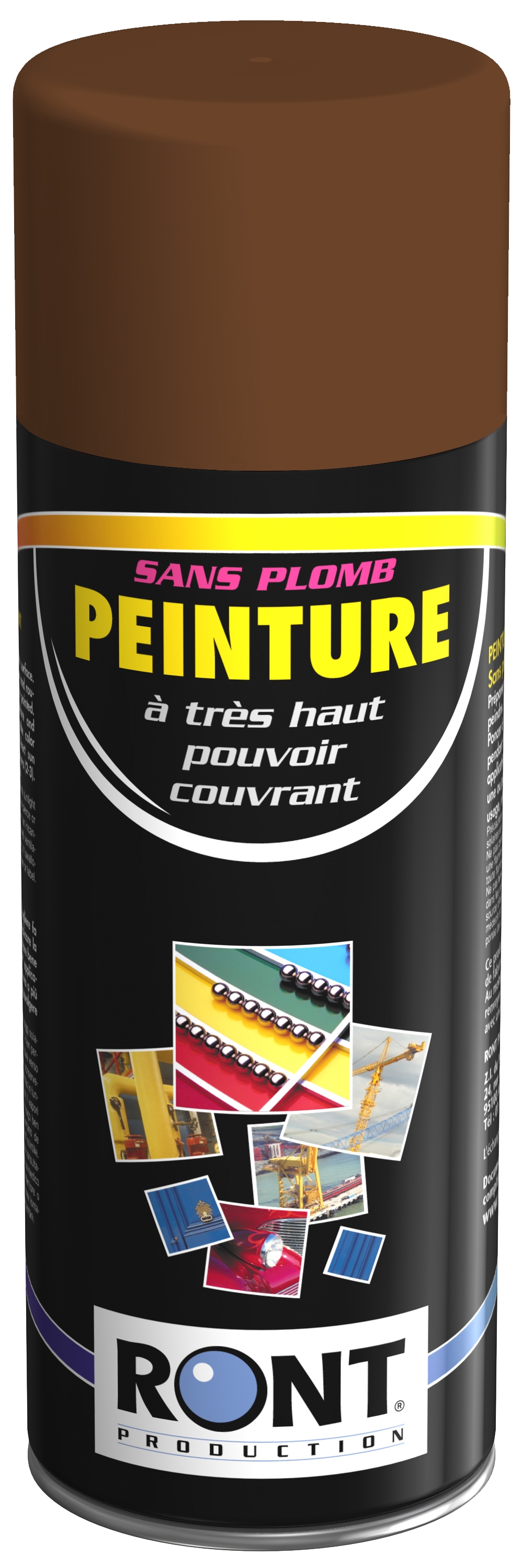 BOMBE DE PEINTURE RAL 8007 Brun Fauve - Aérosol 520 mL brut - Ront