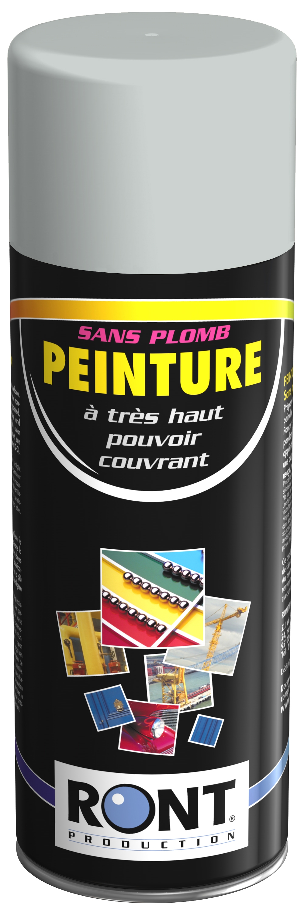 BOMBE DE PEINTURE RAL 9018 Blanc Papyrus  - Aérosol 520 mL brut - Ront